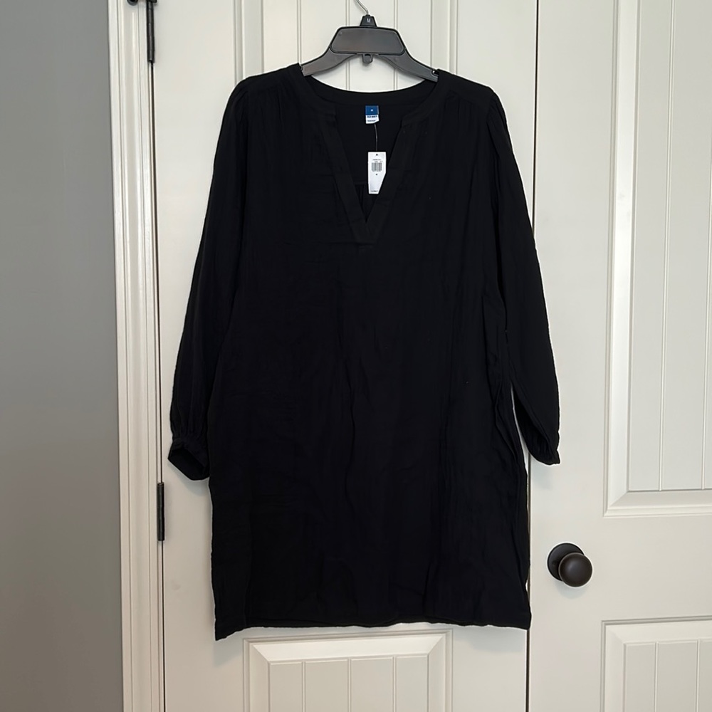 Black Long-Sleeved Dress, size Medium